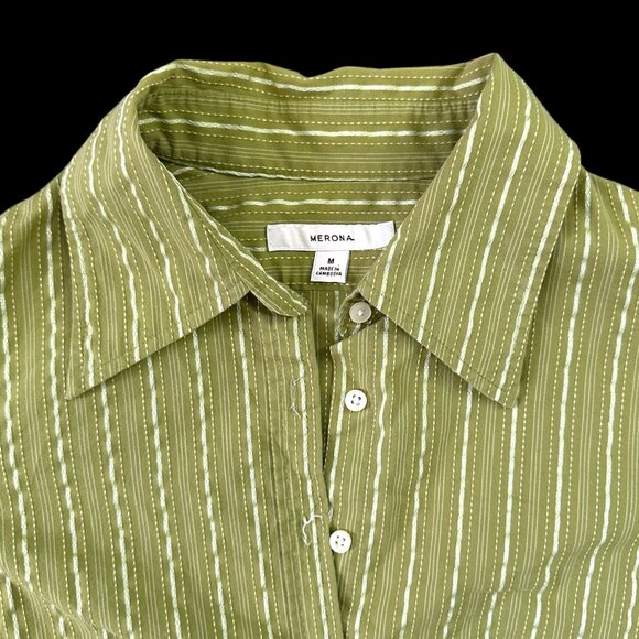 Merona Chartreuse Blouse - Picture 7 of 9